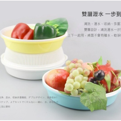 Combo bộ khay đựng rau củ Nakaya có chậu lót phía dưới ( hình tròn & hình chữ nhật )- Hàng nội địa Nhật Bản