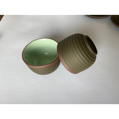 Ấm chén tử sa dáng tống ganh xanh