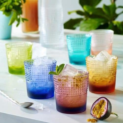 Bộ 6 cốc màu IVV Speedy 280ml - Made in Italy Hàng chính hãng