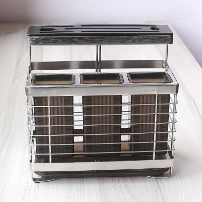 Kệ đựng đũa muỗng dao kéo inox 304 dán tường Hobby home decor KDMT3