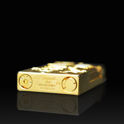 Vỏ Hột Quẹt Bật Lửa Gas Đá Upon D21V Thiết Kế Họa Tiết Khắc Hoa Văn Độc Đáo - Dùng Gas Đá Cao Cấp