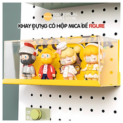 Khay đựng mica trong suốt, đặt mô hình, vật dụng, chống bụi