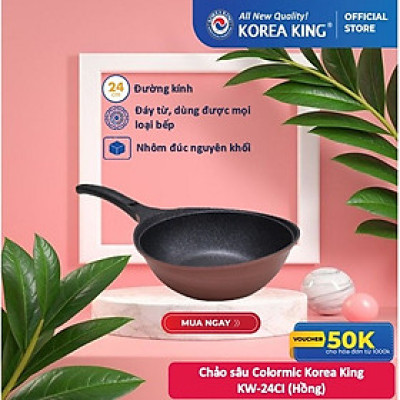 Chảo sâu Colormic Korea King KW-24CI (size 24cm) - Hàng chính hãng