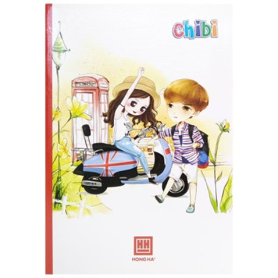 Combo 5 Vở Teen Chibi - 4 Ly Ngang 200 Trang ĐL 58g/m2 - Hồng Hà (Mẫu Màu Giao Ngẫu Nhiên)