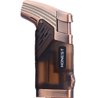 Vỏ Hột Quẹt Bật Lửa Gas Honest BCZ-776 Khò Mỏ Vịt 2 Tia Mạnh Mẽ, Có Đục Tiện Lợi - Nhiều Màu