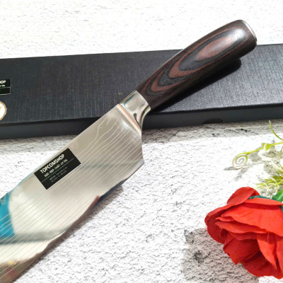 DAO - DAO BẾP NHẬT BẢN USUBA THÉP DAMASCUS MÃ DT125 nt topcomshop vn