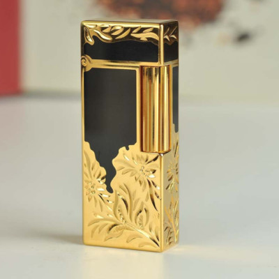 Vỏ Hột Quẹt Bật Lửa Gas Đá 16B02 Họa Tiết Sơn Mài Hoa Văn Hoàng Gia Dùng Gas Đá Cao Cấp - Nhiều Màu
