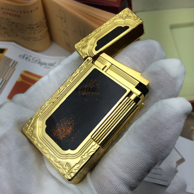 Vỏ Hột Quẹt Bật Lửa Upon D35V Họa Tiết Sơn Mài Kim Tuyến Sang Trọng Tiếng Kêu Hay - Dùng Gas Đá Cao Cấp