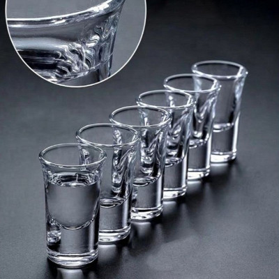 Bộ 6 Chén Uống Rượu Thuỷ Tinh Bộ 6 Ly Uống Rượu Thủy Tinh Cao Cấp 35ml Đế Dày