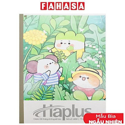 Tập Haplus Olala - Kẻ Ngang - 80 Trang 70gsm - Hải Tiến 6850 (Mẫu Bìa Giao Ngẫu Nhiên)