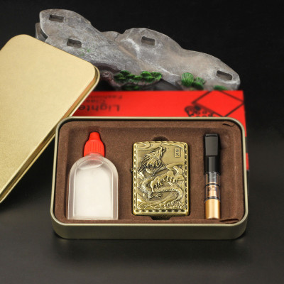 Set Vỏ Hột Quẹt Bật Lửa Xăng Đá Và Đầu Tẩu Lọc 3001-15 Tiện Lợi - Nhiều Hình