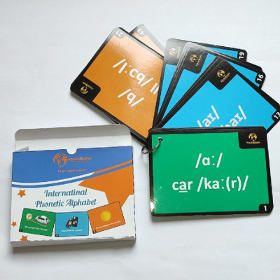 Bộ thẻ đọc Flashcard IPA 44 âm (14x10cm)