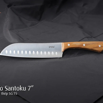 Bộ 5 dao thép không gỉ cán gỗ iMat