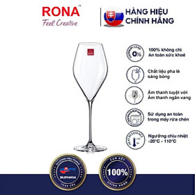Bộ 2 ly pha lê uống vang Rona 560 ml Slovakia Czech Republic