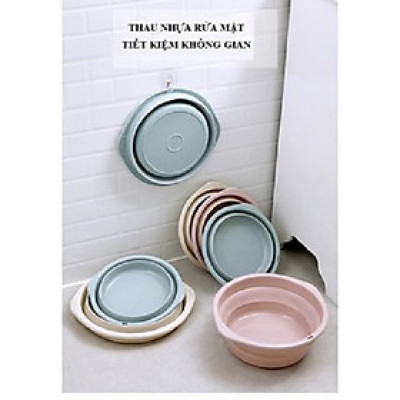 Thau nhựa gấp gọn tiện lợi nhiều size