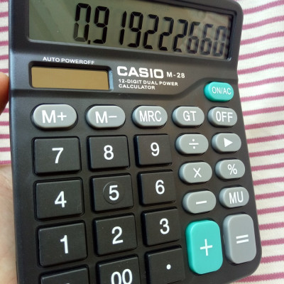 Máy tính cầm tay M28 - Electronic Calculator M28 - Máy tính bỏ túi, thiết bị văn phòng tiện dụng - Hàng chính hãng