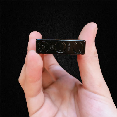 Vỏ Hột Quẹt Bật Lửa Gas Đá Upon 007 Limited Edition D117D Đục Lỗ Màu Đen Dòng 3 Ligne Cực Hiếm - Dùng Gas Đá Cao Cấp