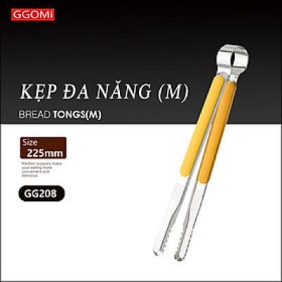 [HÀNG CHÍNH HÃNG]Kẹp gắp thức ăn đa năng màu sắc pastel bằng thép không gỉ an toàn cho sức khỏe mọi cỡ GGOMi Hàn Quốc