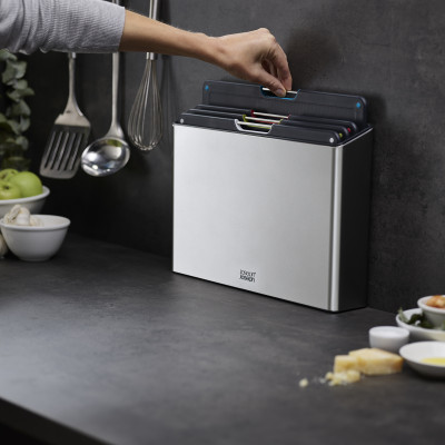 Joseph Joseph - Bộ thớt cao cấp Folio Steel 4-piece Chopping Board Set 001198