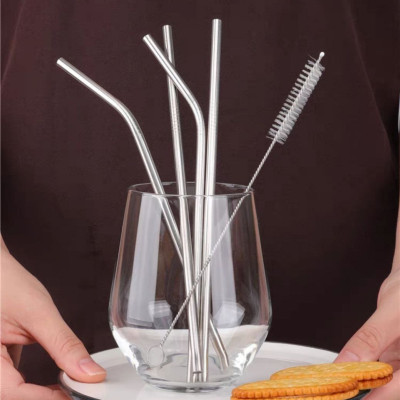 Bộ 4 Ống Hút Inox (Ống Hút inox sus 304) -Tặng cọ VS