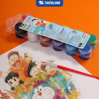 Bộ 12 Màu nước Thiên Long Colokit WACO-C002/DO - Phiên bản Nobita Và Câu Chuyện Thế Giới Trong Tranh 2025
