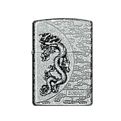 Vỏ Hột Quẹt Bật Lửa Xăng Đá Zorro Z92052A Thiết Kế họa tiết rồng Đẹp Độc Lạ - Dùng Xăng Bấc Đá Cao Cấp ( giao màu ngẫu nhiên )