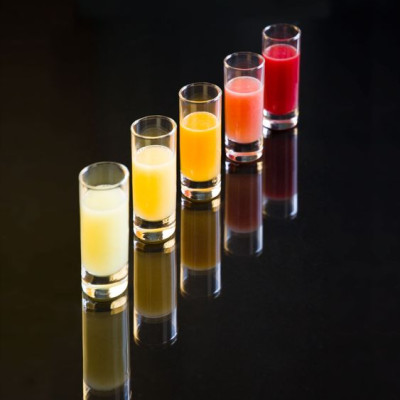 Bộ 6 ly rượu mạnh 6 màu tiệp khắc 070 ml