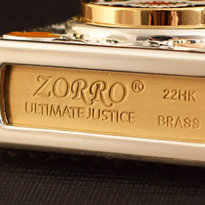 Vỏ Hột Quẹt Bật Lửa Xăng Đá Zorro Z-KJ10253C Ruột Bằng Đồng Khắc Họa Tiết Đẹp Độc Lạ