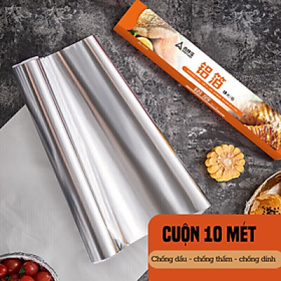 Cuộn giấy bạc nướng 10 mét SUNCOJIA bọc thực phẩm