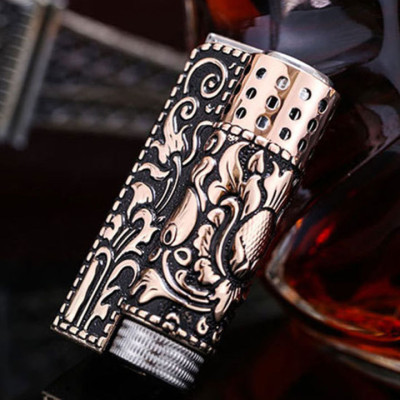 Vỏ Hột Quẹt Bật Lửa Xăng Đá Imco JT001B Thiết Kế Đẹp Đôc Lạ - Dùng Xăng Bấc Đá Cao Cấp