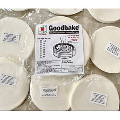 50 Tờ Giấy Nến Cao Cấp 20cm Đục Lỗ hoặc Không Đục Lỗ Dùng Hấp Nướng - Goodbake Tuyền Hưng Phú