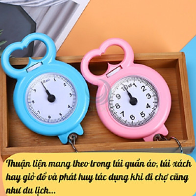 Cân Treo Mini Đa Năng 10kg Cân Lò Xo Mini Dạng Móc- Cân Treo Tay Tiện Lợi Du Lịch- Cân Mini Móc Treo Cầm Tay- Cân Treo Nhựa Siêu Nhẹ 10kg