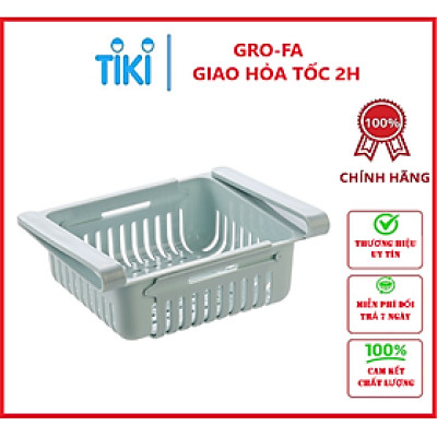 Khay Rổ Nhựa Kéo Dài Đựng Thức Ăn Thực Phẩm Trong Tủ Lạnh Thông Minh Tiện Dụng Gro-Fa (Giao màu ngẫu nhiên)