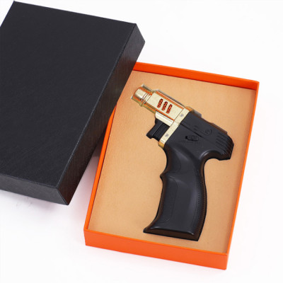 Vỏ Hột Quẹt Bật Lửa khò 1 tia cực mạnh Lubinski YJA10004 thiết kế đẹp độc lạ - dùng gas cao cấp ( giao màu ngẫu nhiên )