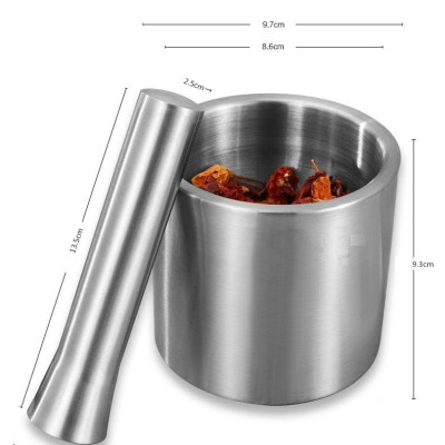 Cối chày Inox cao cấp 304 - 9.7x9.3cm