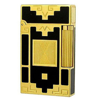 Vỏ Hột Quẹt Bật Lửa Upon D77V Sơn Mài Họa Tiết Hoàng Gia - Dùng Gas Đá Cao Cấp