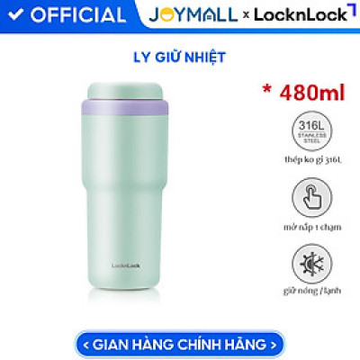 Ly giữ nhiệt LocknLock 480ml Daily Macaron Tumbler LHC3292 - Hàng chính hãng thép không gỉ 316L - JoyMall