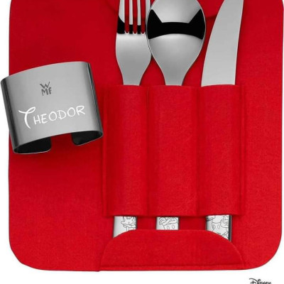 Bộ dao, thìa, dĩa dành cho trẻ em WMF My2Go-Kids-Set Mickey Mouse 5-teilig Hàng chính hãng