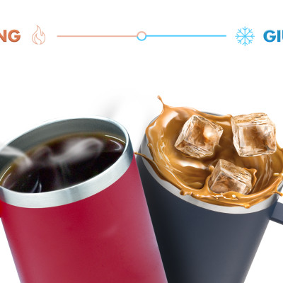 Ly Giữ Nhiệt Có Tay Cầm Nắp Trượt Chống Tràn Rinfere (710ml) - Tặng Kèm Ống Hút Không Gỉ, Dụng Cụ Vệ Sinh Ông Hút