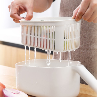 Dụng cụ rổ bào có chậu, nạo củ quả tiện lợi 3in1 Eco2021 tặng dụng cụ cắt khoai tây