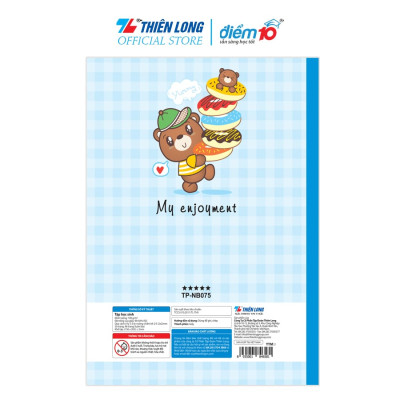 Combo 5 Tập học sinh 96 trang 5 ô ly vuông 100 gsm Điểm 10 TP-NB075 (hình ngẫu nhiên)