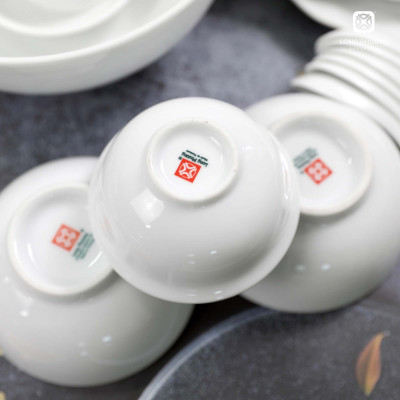 Bộ Đĩa lá Xoắn màu sứ cao cấp