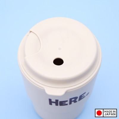 Cốc giữ nhiệt Here Inomata 320m có nắp xoay để đậy kín giữ nhiệt & đảm bảo an toàn vệ sinh - Hàng nội địa Nhật Bản |#Made in Japan|