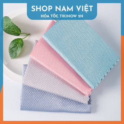 Khăn Vảy Cá Đa Năng Lau Kính Lau Màn Hình Lau Bếp Không Xù Lông Siêu Thấm Hút
