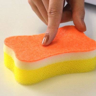 Combo vợt lọc thực phẩm inox cao cấp Echo Metal + set 2 miếng bọt biển rửa chén bát - nội địa Nhật Bản