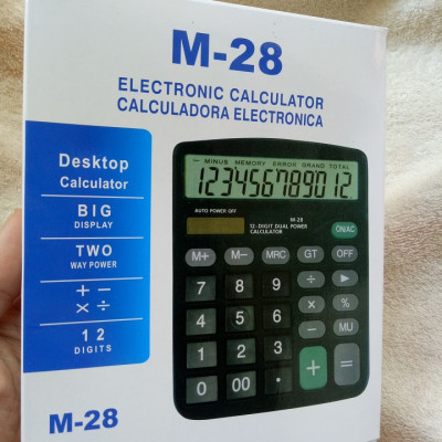 Máy tính cầm tay M28 - Electronic Calculator M28 - Máy tính bỏ túi, thiết bị văn phòng tiện dụng - Hàng chính hãng