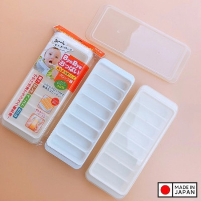Combo 03 Khay trữ đông đồ ăn dặm cho bé Kokubo chia ngăn, có nắp đậy - Hàng nội địa Nhật