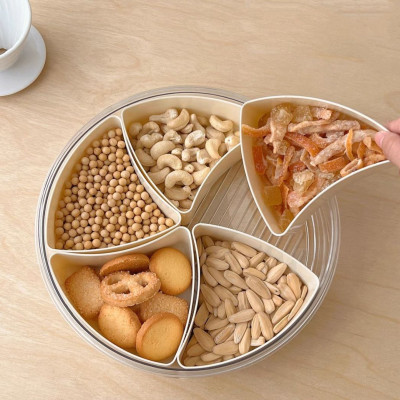 Khay mứt TẾT đựng bánh kẹo Khay gồm 5 hũ ngũ lộc lớn xinh xắn hình kim kim cương biểu hiện sang trọng trong ngày tết của gia chủ