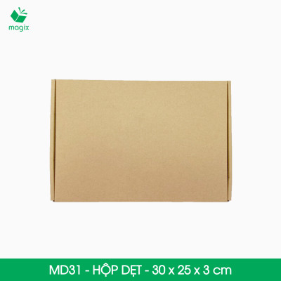 MD31 - 30x25x3 cm - 50 Thùng hộp carton trơn đóng hàng