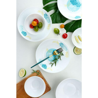 Đĩa Thuỷ Tinh Luminarc Diwali Hiwaii 19cm kháng vỡ, chịu nhiệt - 1cái - V4921